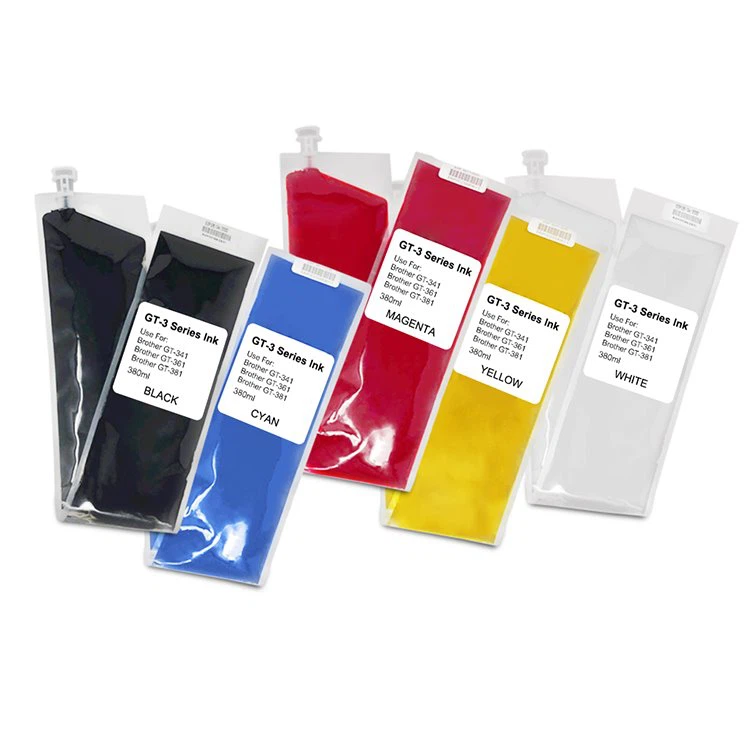 380ml GT-3 DTG Textile Ink Bag For Brother GT3 Printer