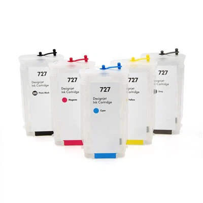 727 إعادة ملء خراطيش الحبر لـ HP DesignJet T2500/T1530/T920 طابعة